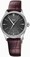 Oris Artelier Automatic Date Diamonds Dial Diamonds Bezel Bordeaux Leather Watch# 0156177244953-0751763FC (Women Watch)