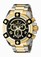 Invicta Black Dial Chronograph Luminous Stop-watch Watch #0337 (Men Watch)