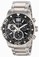 Invicta Black Dial Stainless Steel Band Watch #0760 (Men Watch)