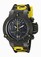 Invicta Subaqua Quartz Chronograph Day Date Black Silicone Watch # 10185 (Men Watch)