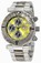 Invicta Yellow Dial Stainless Steel Band Watch #10481 (Men Watch)