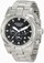 Invicta Black Dial Stainless Steel Band Watch #10632 (Men Watch)