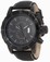 Invicta Quartz Chronograph Date Black Nylon Watch #11179 (Men Watch)