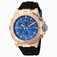 Invicta Pro Diver Blue Dial Chronograph Date Black Polyurethane Watch # 12158 (Men Watch)