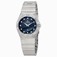 Omega Blue Lacquered Quartz Watch #123.10.27.60.53.001 (Women Watch)