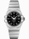 Omega 31mm Constellation Brushed Co-Axial Chronometer Black Dial Stainless Steel Case With Stainless Steel Bracelet Watch #123.10.31.20.01.001 (Women Watch)