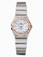 Omega 24mm Constellation Brushed Quartz White Mother Of Pearl Dial Rose Gold Case, Diamonds With Rose Gold And Stainless Steel Bracelet Watch #123.25.24.60.55.002 (Women Watch)