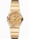 Omega 24mm Constellation Polished Quartz Champagne Gold Dial Yellow Gold Case, Diamonds With Yellow Gold Bracelet Watch #123.55.24.60.58.002 (Women Watch)
