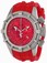 Invicta Red Dial Stainless steel Band Watch # 1371 (Men Watch)