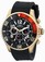 Invicta Black Dial Luminescent Hands^stopwatch Watch #13729 (Men Watch)