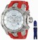 Invicta Venom Quartz Chronograph Date Red Polyurethane Watch # 13912 (Men Watch)