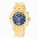 Invicta Blue Dial Chronograph Luminous Stop-watch Watch #14469 (Men Watch)