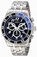 Invicta Black And Blue Quartz Watch #14511 (Men Watch)