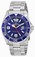Invicta Blue Dial Stainless Steel Band Watch #15443 (Men Watch)