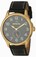 Invicta Charcoal Dial Genuine Leather Watch #15513 (Women Watch)