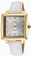 Invicta Angel Quartz Analog Silver Dial White Leather Watch # 16051 (Women Watch)