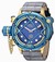 Invicta Russian Diver Mechanical Hand Wind Blue Dial Grey Leather Watch # 16198 (Men Watch)