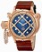 Invicta Russian Diver Mechanical Hand-Wind Brown Leather Watch # 16348 (Men Watch)