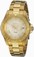 Invicta Champagne Dial Steel And 18k Gold Band Watch #16849 (Women Watch)