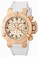 Invicta Subaqua Quartz Chronograph Date White Silicone Watch # 16878 (Women Watch)