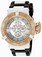 Invicta Silver Dial Chronograph Day Date Black Polyurethane Watch # 17125 (Men Watch)