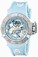 Invicta Subaqua Mechanical Hand Wind Skeleton Dial Light Blue Silicone Watch # 17127 (Women Watch)