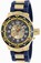 Invicta Corduba Mechanical Hand Wind Skeleton Dial Blue Polyurethane and Stainless Steel Watch # 17247 (Men Watch)