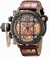 Invicta Russian Diver Quartz Chronograph Day Date Brown Leather Watch # 17354 (Men Watch)