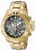 Invicta Black Mother Of Pearl Quartz Watch #17501 (Men Watch)