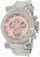 Invicta Rose-tone Dial Uni-directional Rotating Stainless Steel Band Watch #17641 (Men Watch)