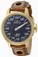 Invicta S1 Rally Quartz Analog Brown Leather Watch # 17709 (Men Watch)