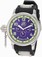 Invicta Mineral Crystal; Polished Stainless Steel Case; Black Polyurethane Strap With Stainless Steel Barrel Inserts Stainless Steel Watch #1799 (Watch)