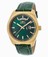 Invicta Angel Quartz Analog Day Date Green Leather Watch # 18276 (Women Watch)