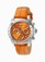 Invicta Speedway Quartz Chronograph Date Orange Leather Watch # 18374 (Women Watch)