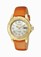 Invicta Angel Quartz Mother of Pearl Dial Orange Leather Watch # 18413 (Women Watch)