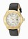 Invicta Pro Diver Quartz Mother of Pearl Dial Black Leather Watch # 18427 (Men Watch)