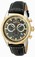 Invicta I Force Quartz Chronograph Date Black Leather Watch # 18568 (Men Watch)