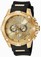 Invicta I Force Quartz Day Date Black Polyurethane Watch # 19660 (Men Watch)