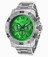 Invicta Green Dial Stainless Steel Band Watch #19698 (Men Watch)