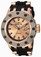 Invicta Subaqua Automatic Rose Gold Dial Date Black Silicone Watch # 20189 (Men Watch)