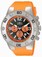 Invicta Pro Diver Quartz Chronograph Date Orange Silicone Watch # 20271 (Men Watch)