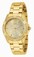 Invicta Gold Dial Stainless Steel Plated Watch #21384 (Women Watch)