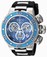 Invicta Reserve Quartz Chronograph Day Date Black Silicone Watch # 21643 (Men Watch)