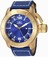 Invicta Corduba Quartz Analog Date Blue Nylon Watch # 21916 (Men Watch)