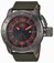 Invicta Corduba Quartz Black Dial Date Green Nylon Watch # 21918 (Men Watch)