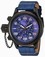 Invicta Russian Diver Blue Dial Chronograph Date Blue Leather Watch # 22290 (Men Watch)