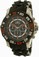 Invicta Black Dial Uni-directional Rotating Black Band Watch #22475 (Men Watch)