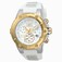 Invicta Speedway Quartz Chronograph Day Date White Silicone Watch # 22512 (Men Watch)