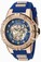 Invicta Blue Skeleton Hand Wind Watch #22552 (Men Watch)