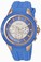 Invicta Angel Quartz Multifunction Dial Blue Silicone Watch # 22677 (Women Watch)